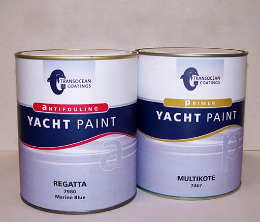 yacht paint cans