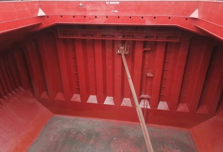 Cargo hold coating application
